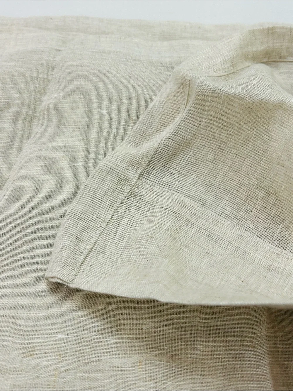 NWOT QUINCE Set Of 2 48x96 European Linen Sheer Curtains Flax 8378